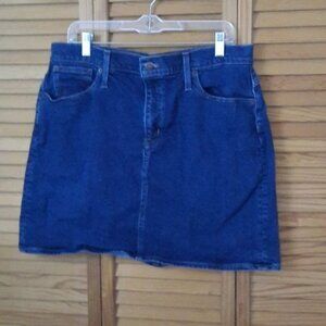 J.Crew 5 Pocket Dark Wash Denim Jean Skirt Size 14